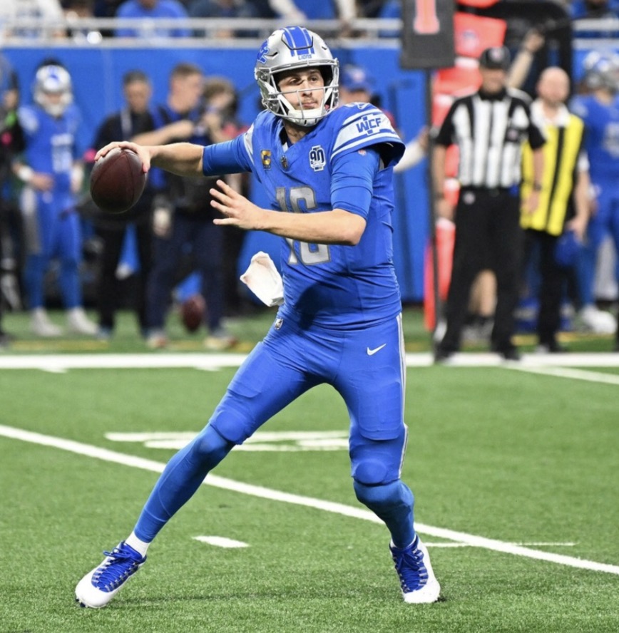 Detroit Lions player action shot